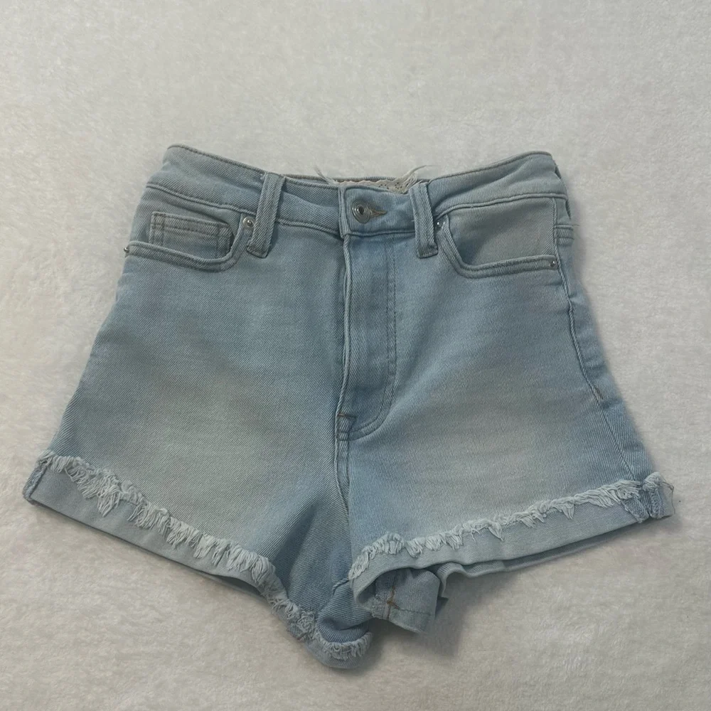 Atlar’d state Blue Jean Shorts with Vintage Distressed Look Size 1/25